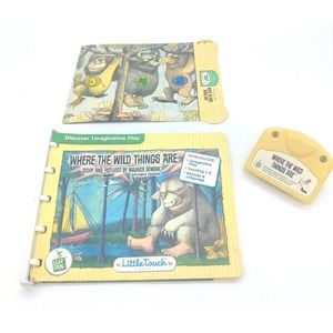 Leap Frog Little Touch Library Where The Wild Things Are Book, Cartridge, Insert